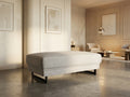 Modern Large Ottoman - Light Grey