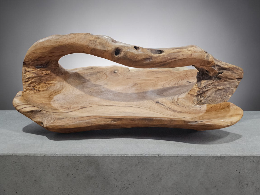 Wooden Bowl with Handle